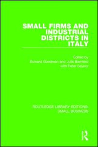 Small Firms and Industrial Districts in Italy