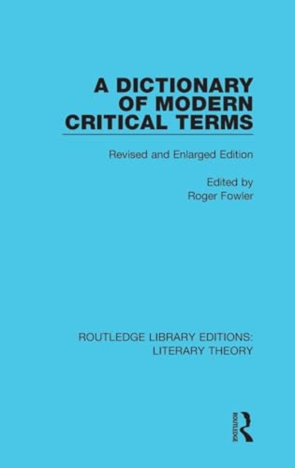 Dictionary of Modern Critical Terms