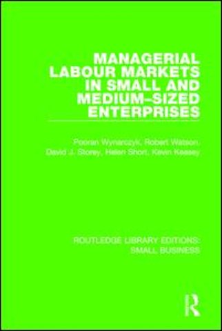 Managerial Labour Markets in Small and Medium-Sized Enterprises