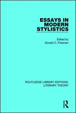 Essays in Modern Stylistics