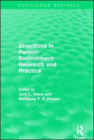 Directions in Person-Environment Research and Practice (Routledge Revivals)
