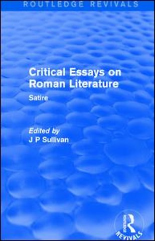 Critical Essays on Roman Literature