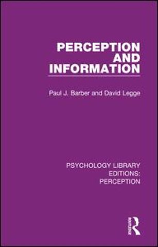Psychology Library Editions: Perception