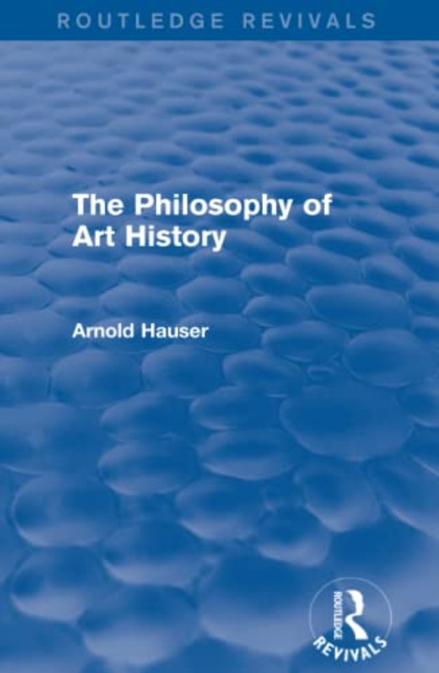 Philosophy of Art History (Routledge Revivals)