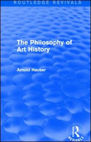 Philosophy of Art History (Routledge Revivals)