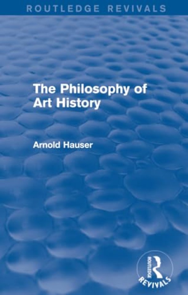 Philosophy of Art History (Routledge Revivals)