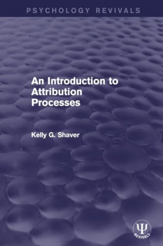 Introduction to Attribution Processes
