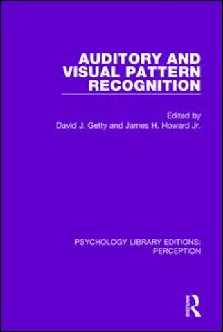 Auditory and Visual Pattern Recognition