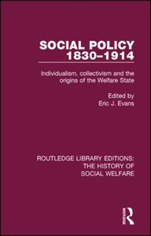 Social Policy 1830-1914