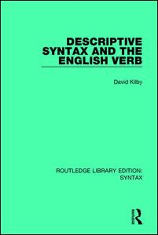 Descriptive Syntax and the English Verb