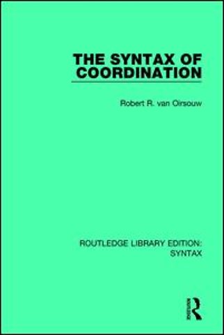 Syntax of Coordination