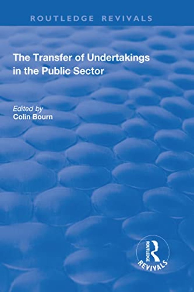 Transfer of Undertakings in the Public Sector