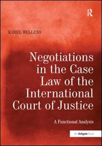Negotiations in the Case Law of the International Court of Justice