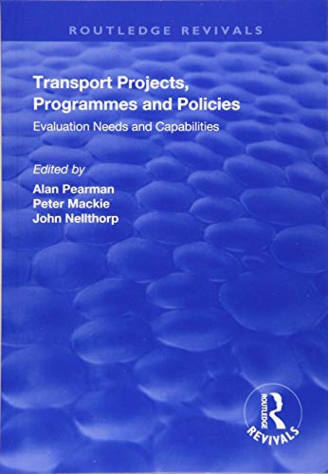 Transport Projects, Programmes and Policies