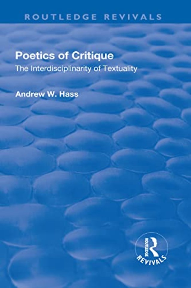 Poetics of Critique