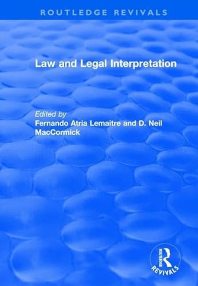 Law and Legal Interpretation