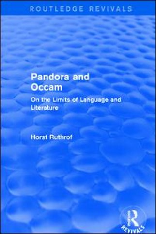Routledge Revivals: Pandora and Occam (1992)
