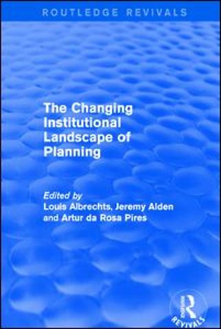 Changing Institutional Landscape of Planning