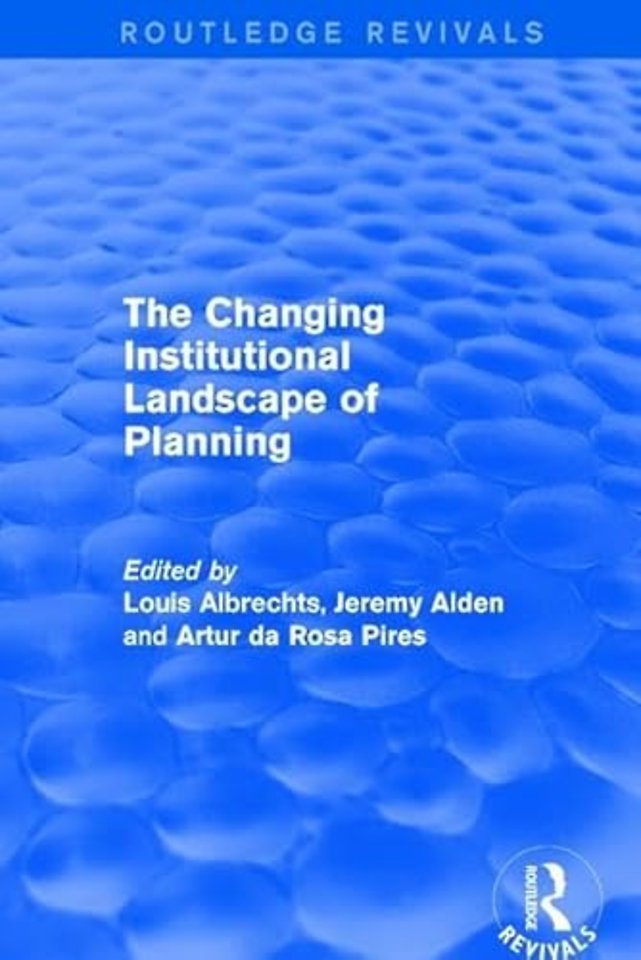 Changing Institutional Landscape of Planning