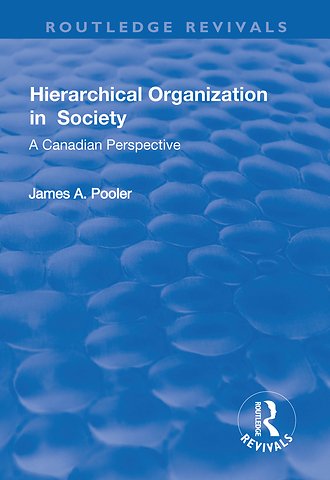 Hierarchical Organization in Society