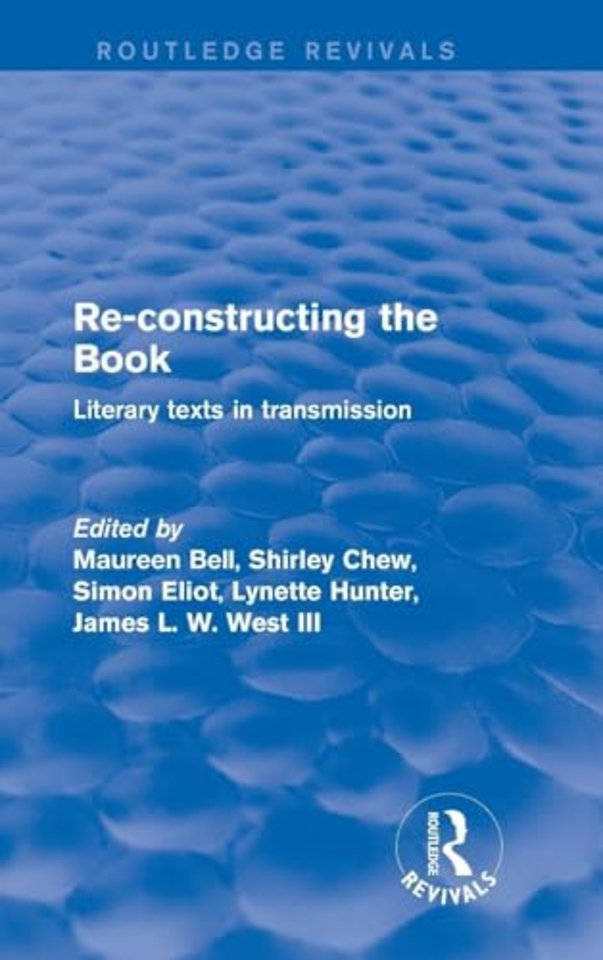 Re-Constructing the Book