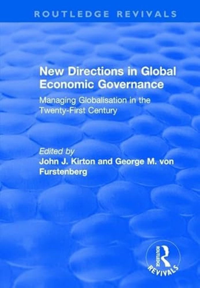 New Directions in Global Economic Governance