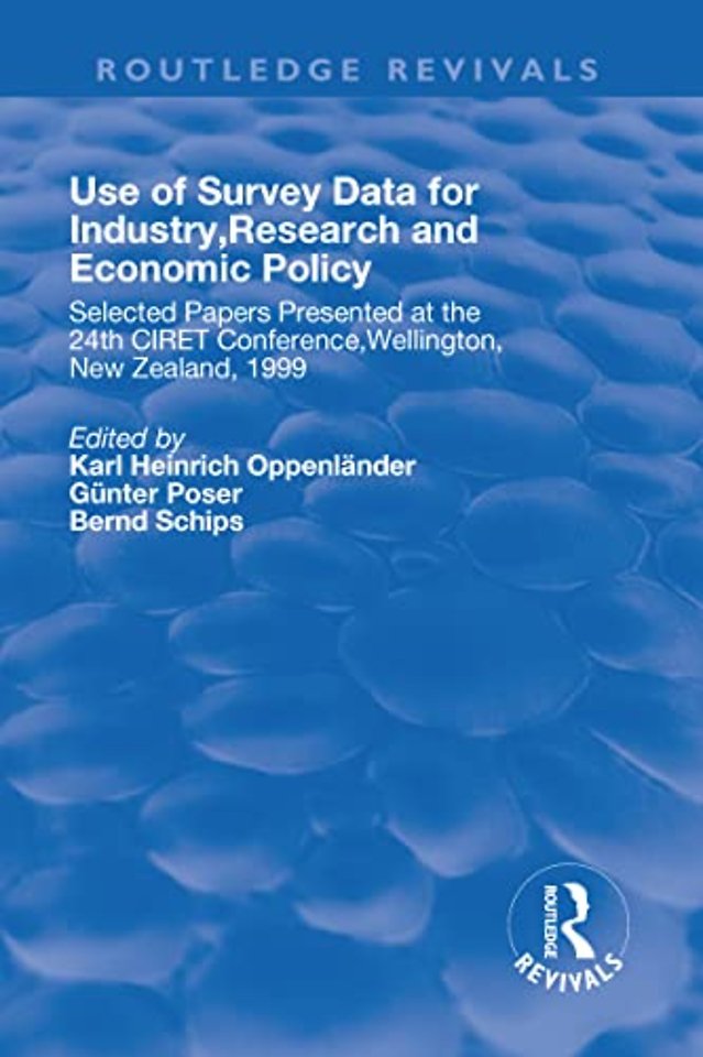 Use of Survey Data for Industry, Research and Economic Policy