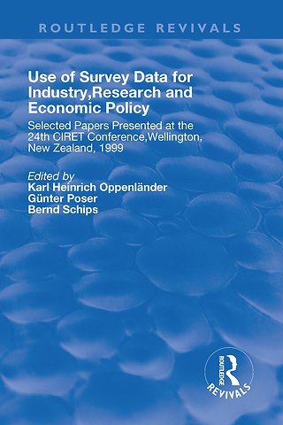 Use of Survey Data for Industry, Research and Economic Policy