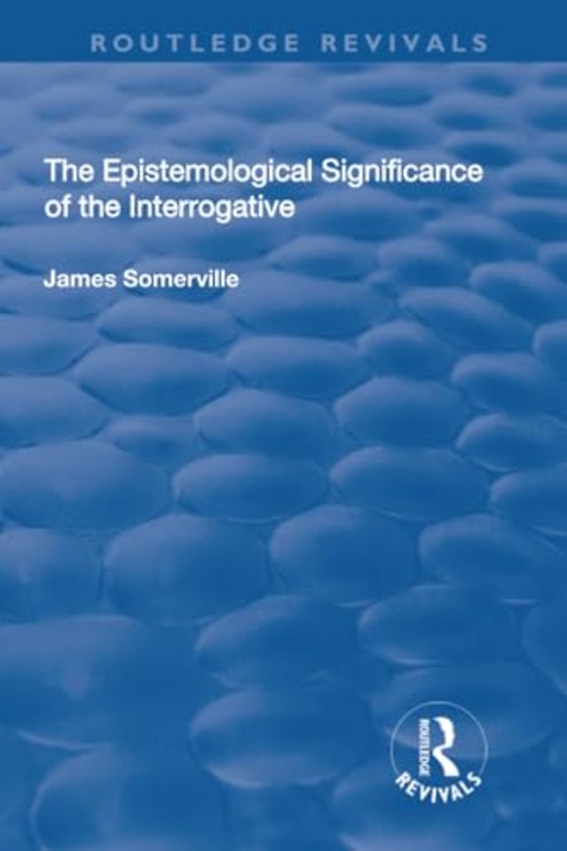 Epistemological Significance of the Interrogative