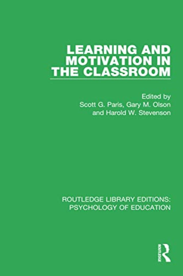 Learning and Motivation in the Classroom