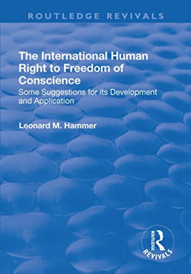 International Human Right to Freedom of Conscience