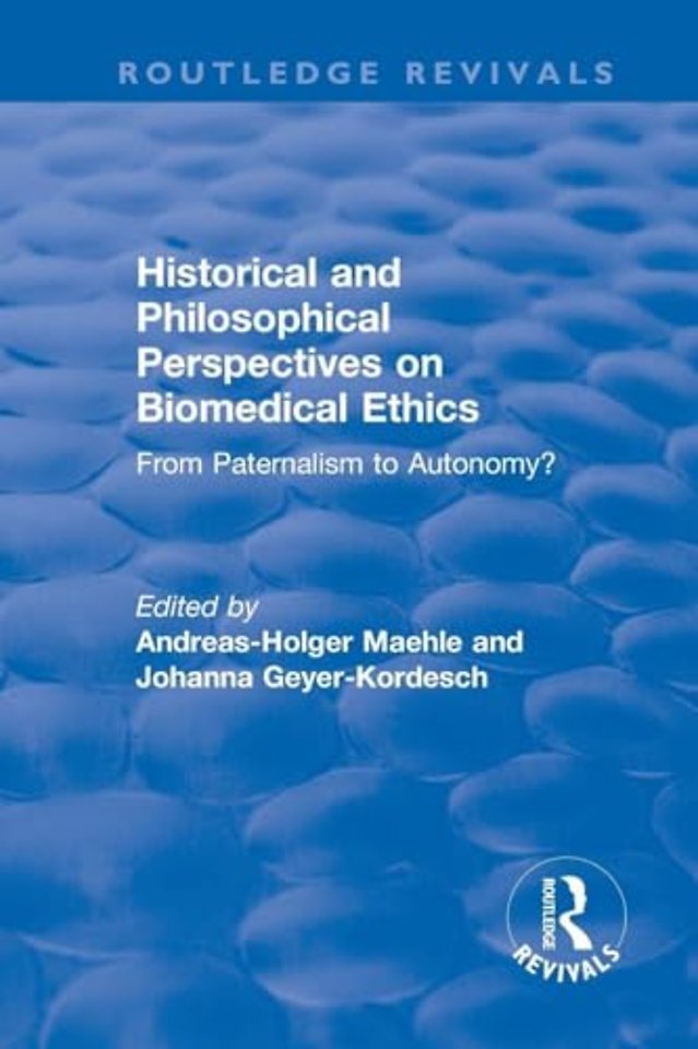 Historical and Philosophical Perspectives on Biomedical Ethics