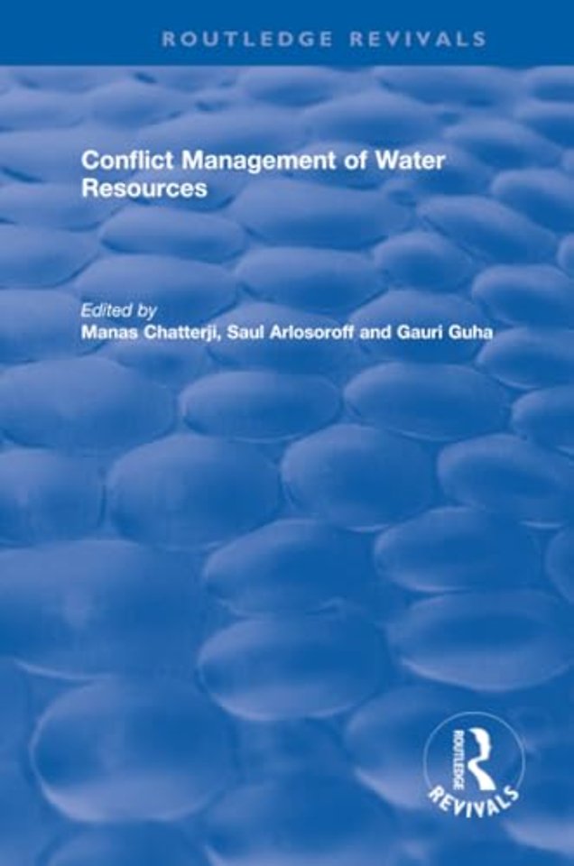 Conflict Management of Water Resources