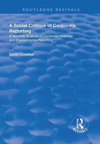 Social Critique of Corporate Reporting