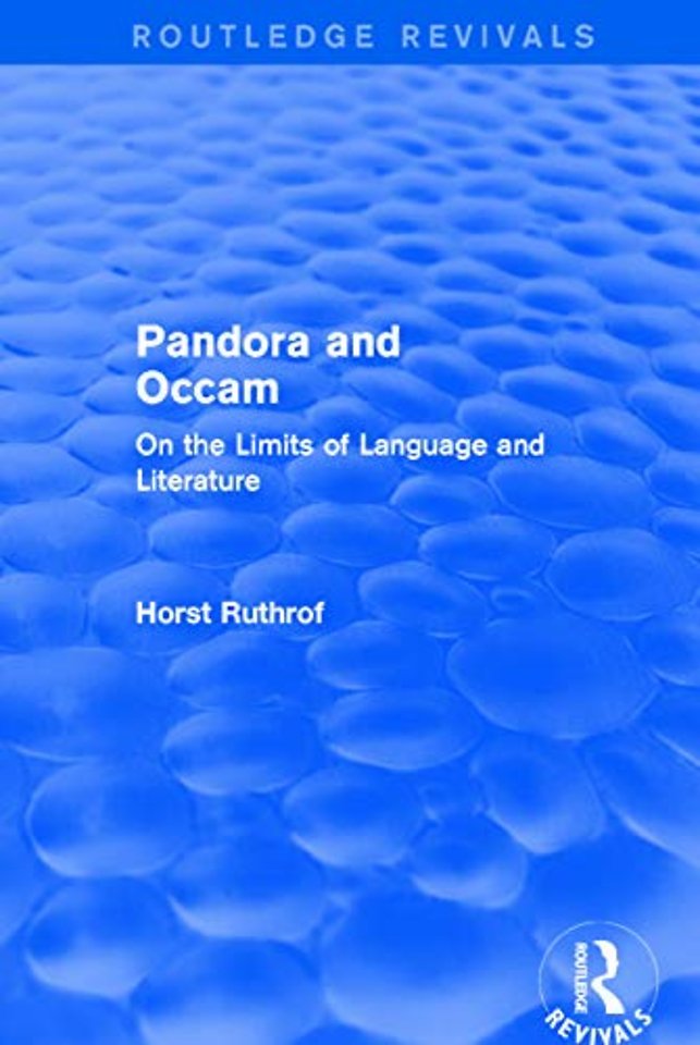 Routledge Revivals: Pandora and Occam (1992)