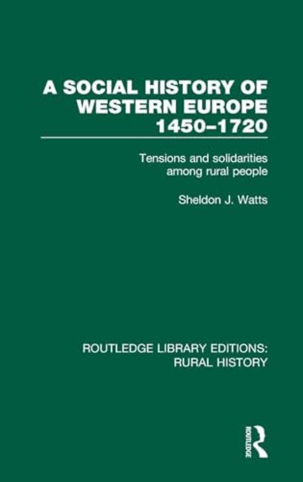 Social History of Western Europe, 1450-1720