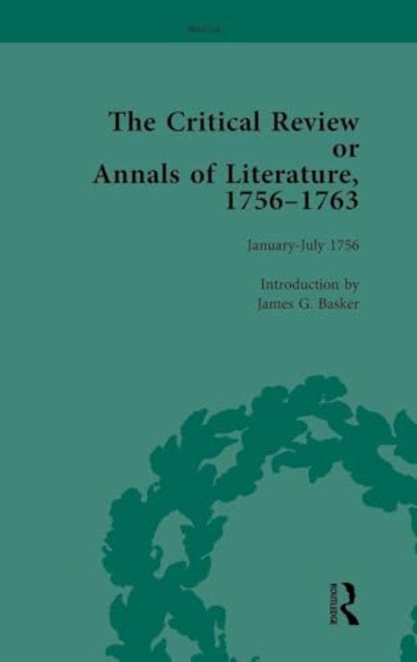 Critical Review or Annals of Literature, 1756-1763 Vol 1