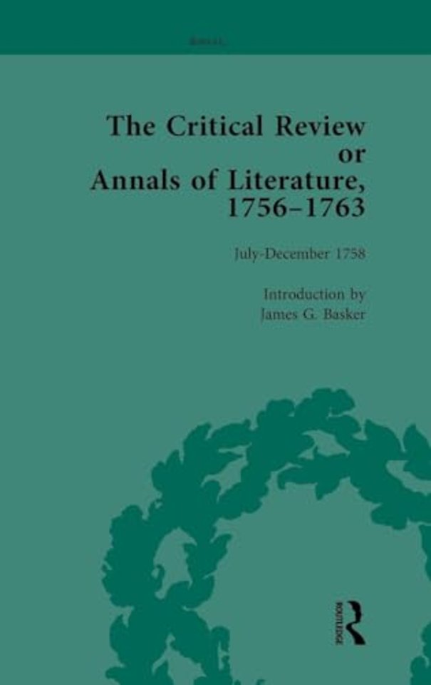 Critical Review or Annals of Literature, 1756-1763 Vol 6