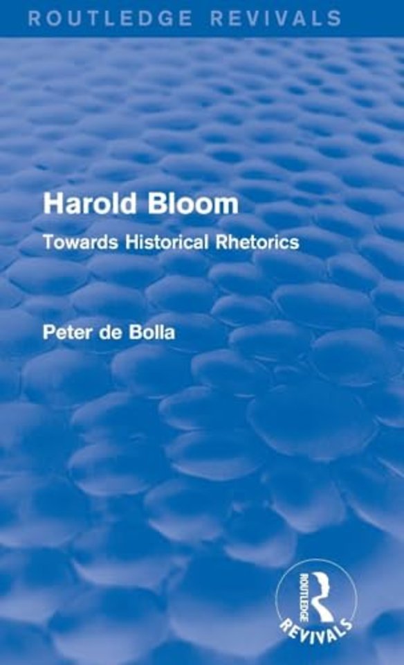 Harold Bloom (Routledge Revivals)