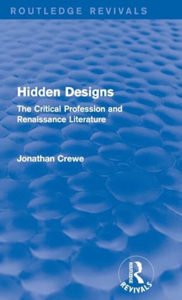 Hidden Designs (Routledge Revivals)