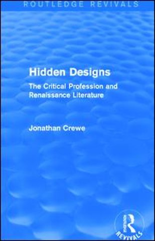 Hidden Designs (Routledge Revivals)