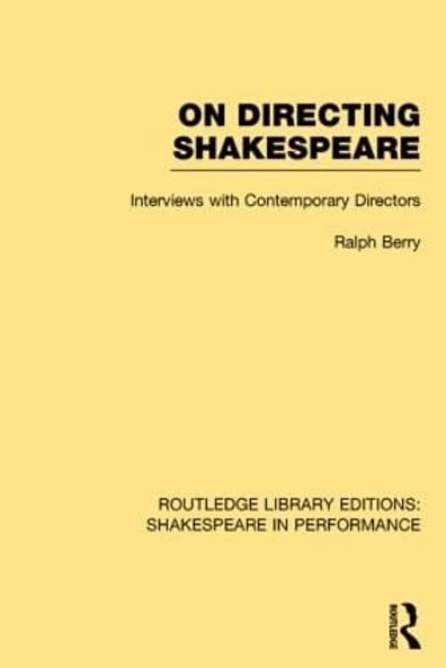 Routledge Library Editions: Shakespeare in Performance