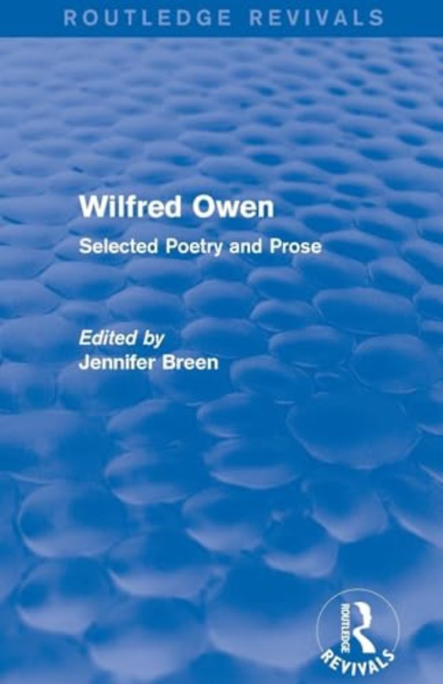 Wilfred Owen (Routledge Revivals)