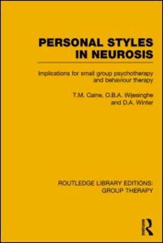 Personal Styles in Neurosis