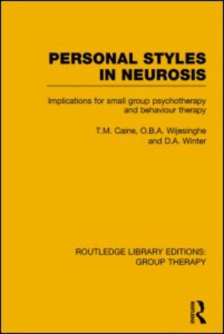 Personal Styles in Neurosis