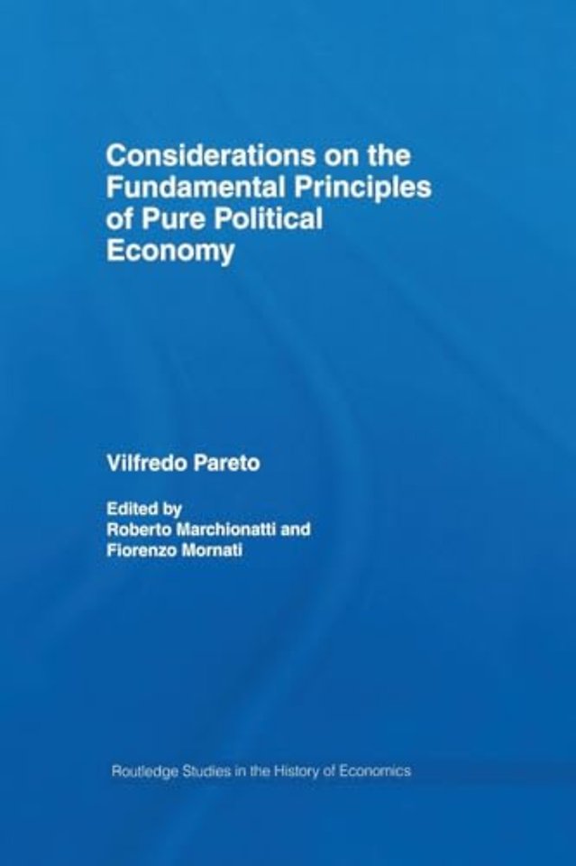 Considerations on the Fundamental Principles of Pure Political Economy