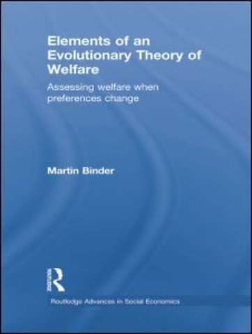 Elements of an Evolutionary Theory of Welfare