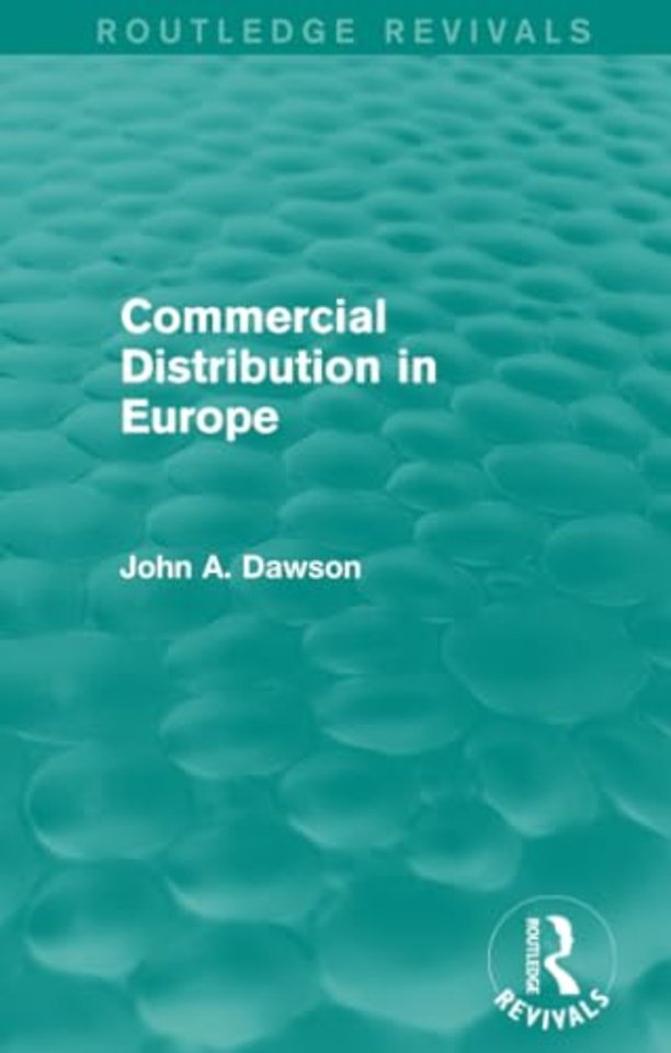 Commercial Distribution in Europe (Routledge Revivals)