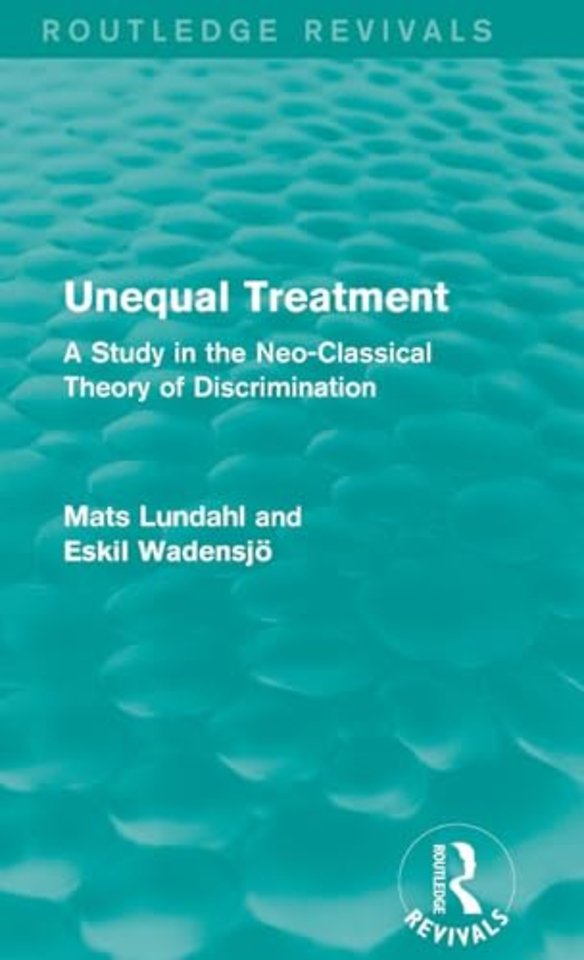 Unequal Treatment (Routledge Revivals)