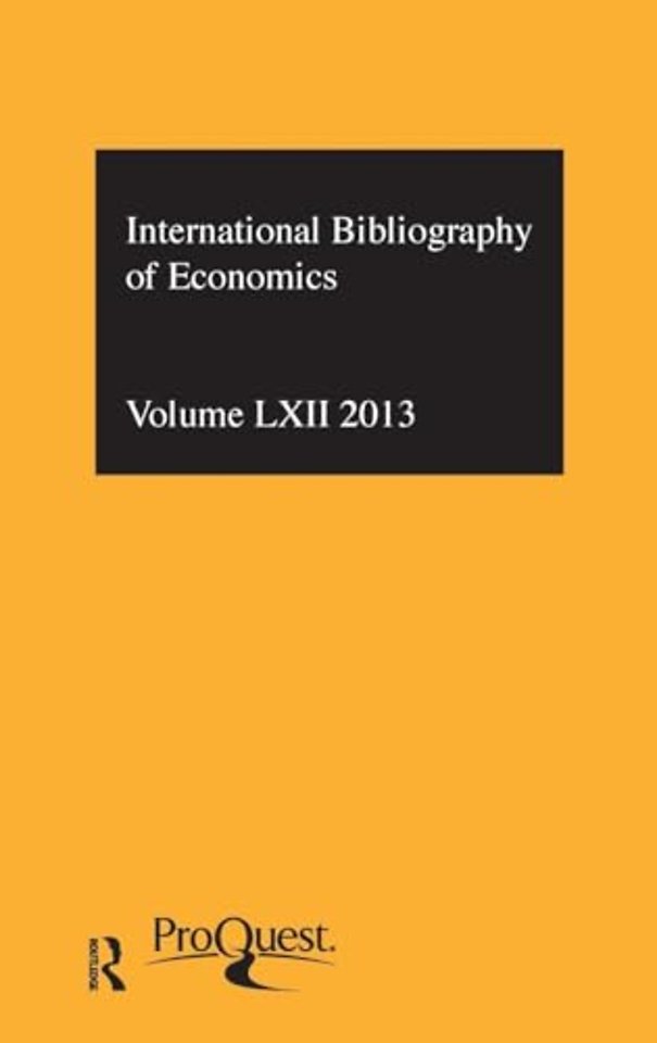 IBSS: Economics: 2013 Vol.62